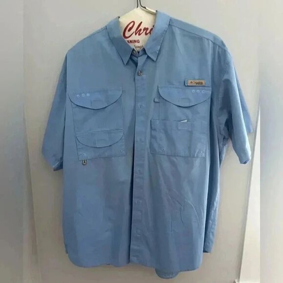 Columbia Other - Large Blue Columbia short sleeve PFG shirt